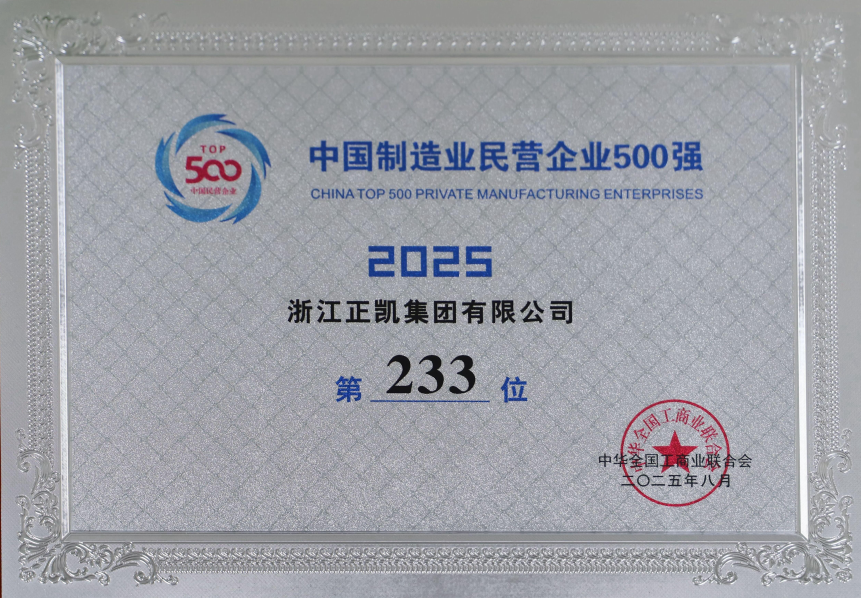 2025年中国制造业民营企业500强